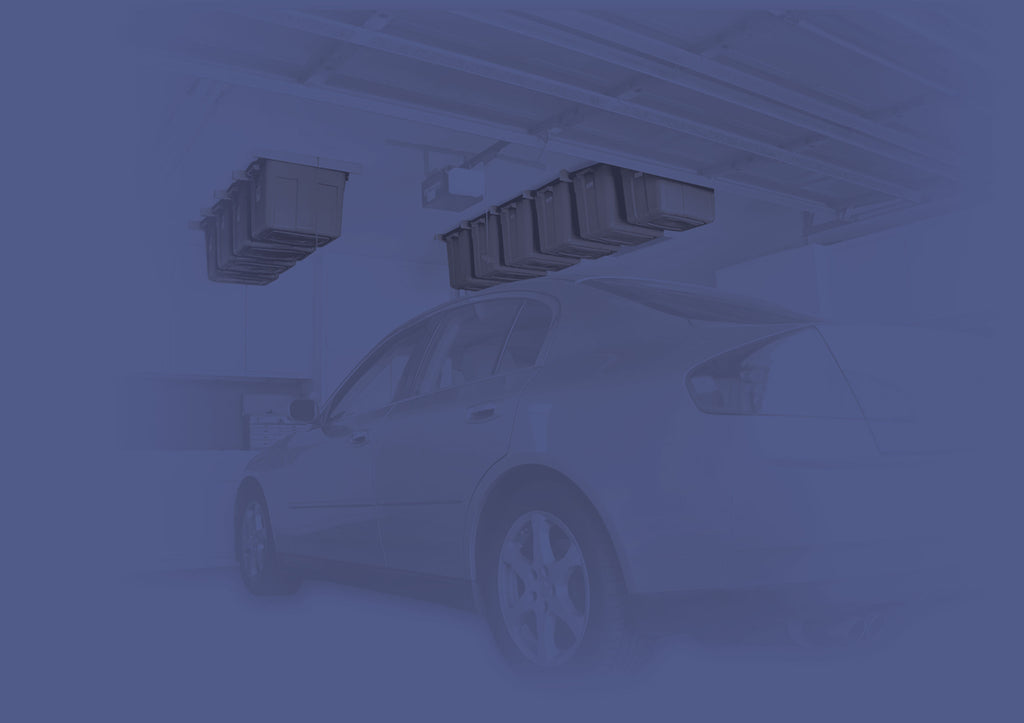 Hanging Storage Bins From Garage Ceiling Bin Storage Organizer Idea